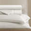 Ensemble de draps et taies d'oreiller en coton Premium Premium 500TC, blanc très grand californien, satin de coton