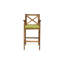 Tabourets d'extérieur en bois d'acacia avec coussins résistants à l'eau-1763243709