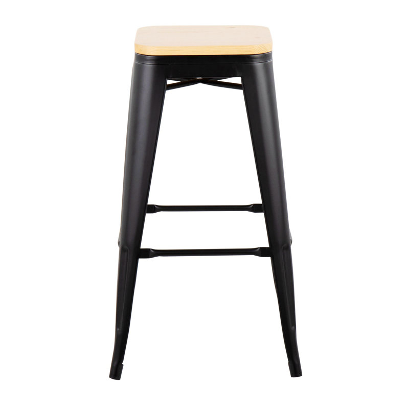 Tabouret Joncarlo, Cadre beige / noir