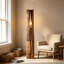Lampes sur pied rectangulaires en bois massif