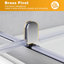 Madarisse Pivot Framed Shower Door with Clear Glass-2067879805