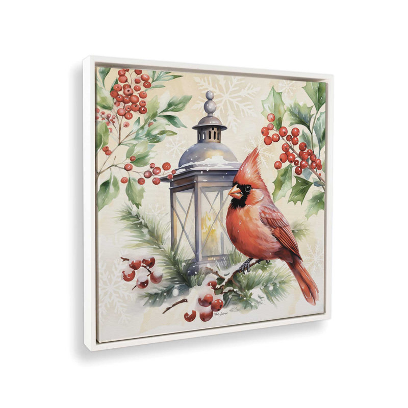 «A Lantern's Glow» par Nicole DeCamp, reproduction d'art, L 36 x H 36, Blanc, Toile avec cadre