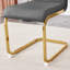 Ensemble de table de salle à manger Aurora Luxe 79 po en verre trempé avec chaises à dossier haut en simili cuir-26949709-515510