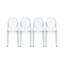 Deux chaises d'appoint empilables en acrylique Casper-115314288