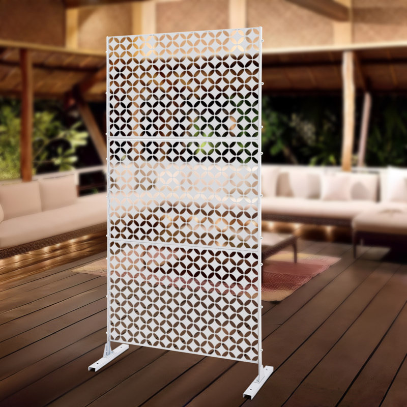 Écran d'intimité décoratif H 74,8 po x l 35,4 po, Blanc