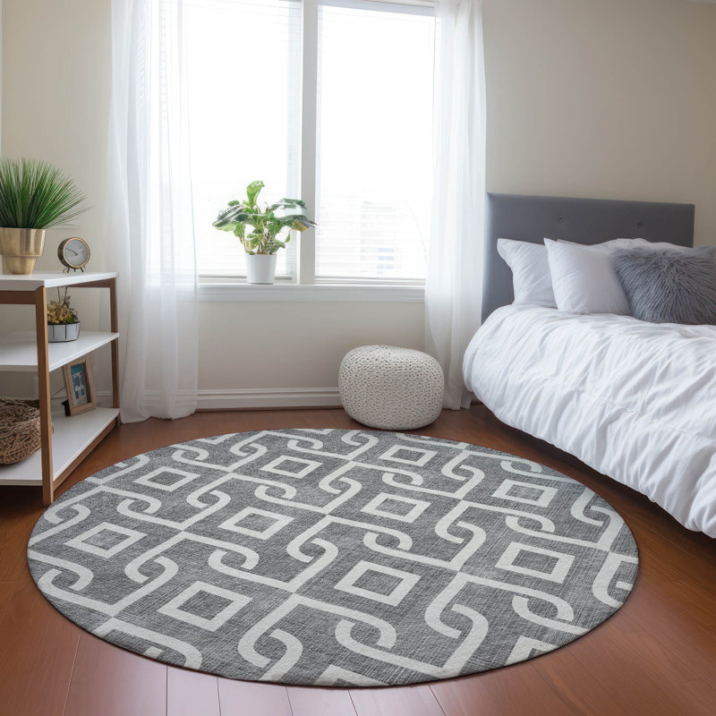 Tapis intérieur / extérieur Michaella, Rond 8 pi