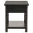 Thurston Square Wood End Table with Dovetail Drawer and Lower Shelf, Distressed Java-542771383