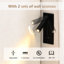 Lit rembourré de très grande taille beige avec tête de lit à oreilles haute, lampe de lecture et mousse confortable, support en bois, installation rapide pour la taille de la chambre à coucher, cadre, beige, à oreilles, installation