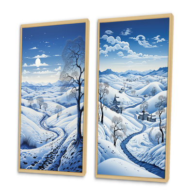 «Snow Winters Solitude», 2 pièces