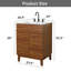 Ensemble de meuble-lavabo simple 24 po Modern