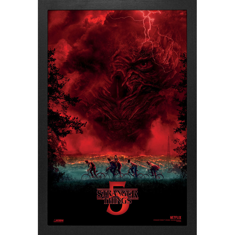 Stranger Things 5 - Vecna Sky - impression encadrée 11 x 17 (enduit de gel)