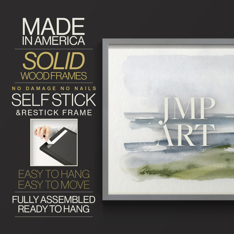 Coastline Splash I -Framed Print - Restickable