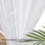 Ensemble de 2 panneaux de rideaux transparents avec passe-tringle blanc et passe-tringle pour salon, 54 x 84 po, ensemble de 2 panneaux