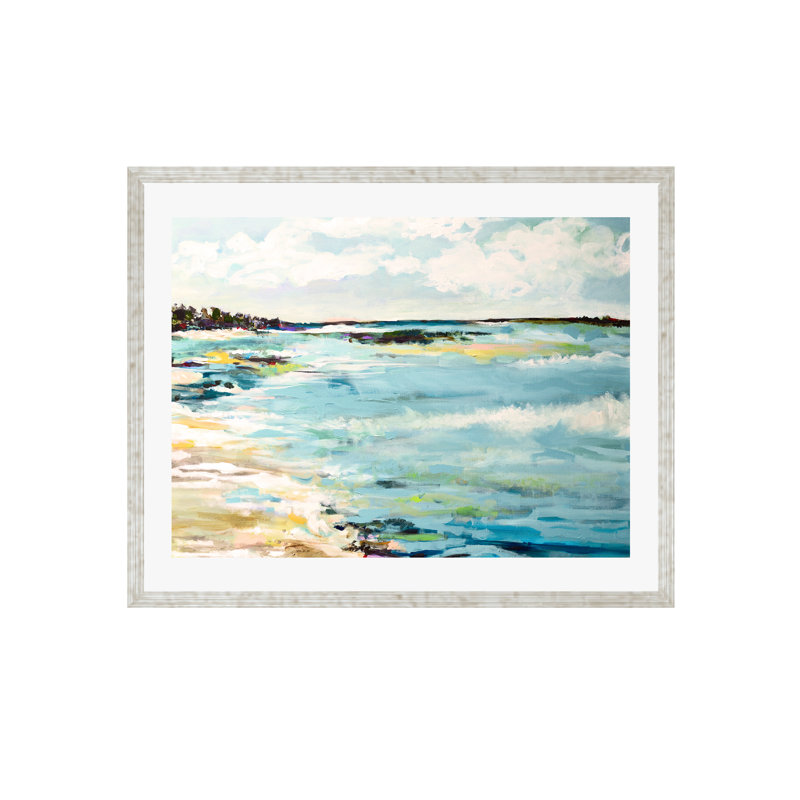 Beach Surf III by Karen Fields, 12"H x 8"W, Pattern Silver