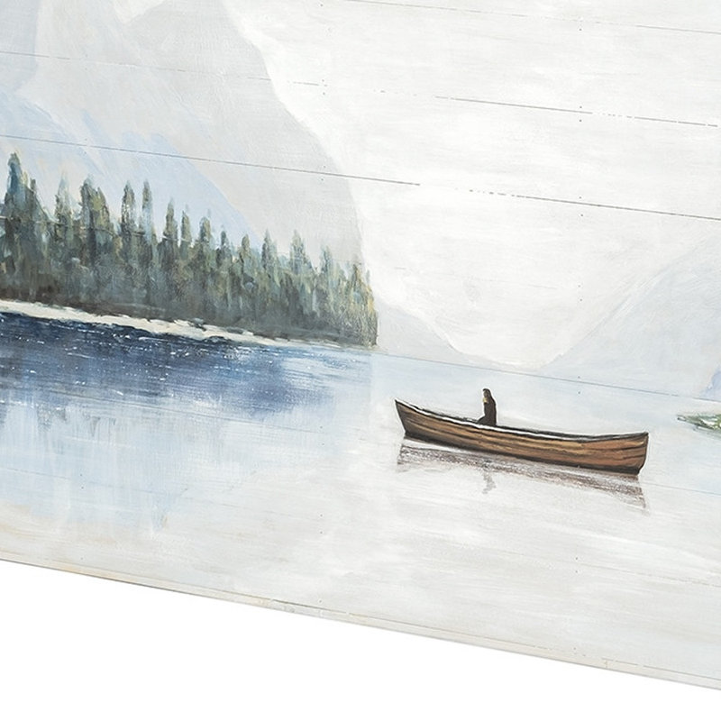 Solitude Hand Painted Distressed Unframed Wall Art