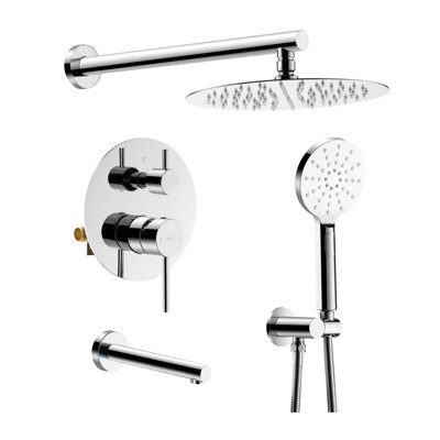 Circular Wall-Mounted Shower Faucet