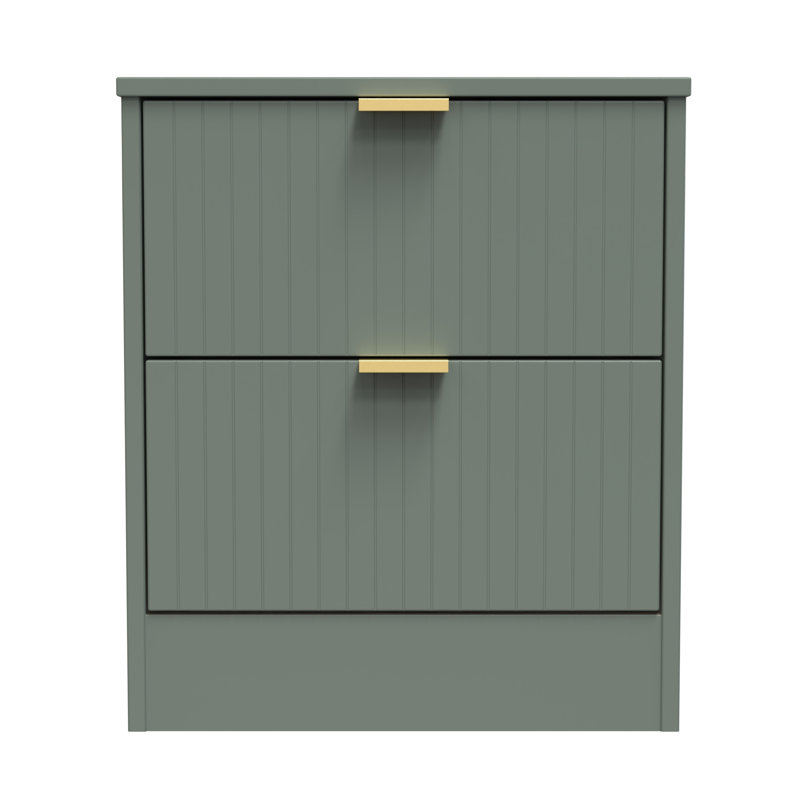 Barriner 45cm W Manufactured Wood Bedside Table, Reed Green