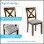 Ensemble de table de salle à manger élégant en bois 5 pièces avec 4 chaises, spacieux et moderne pour tout espace de vie-181961496-181961494