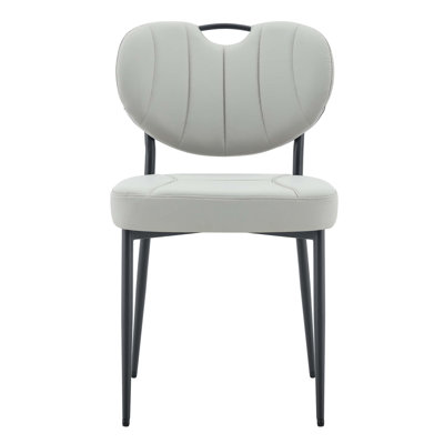 Premium Leather Dining Chairs with High-Resilience Sponge and Automotive-Grade Stitching