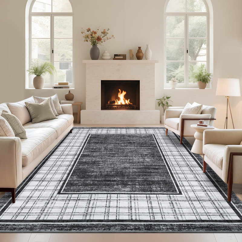 Tapis lavable à la machine Modern, Rectangle 9 pi x 12 pi