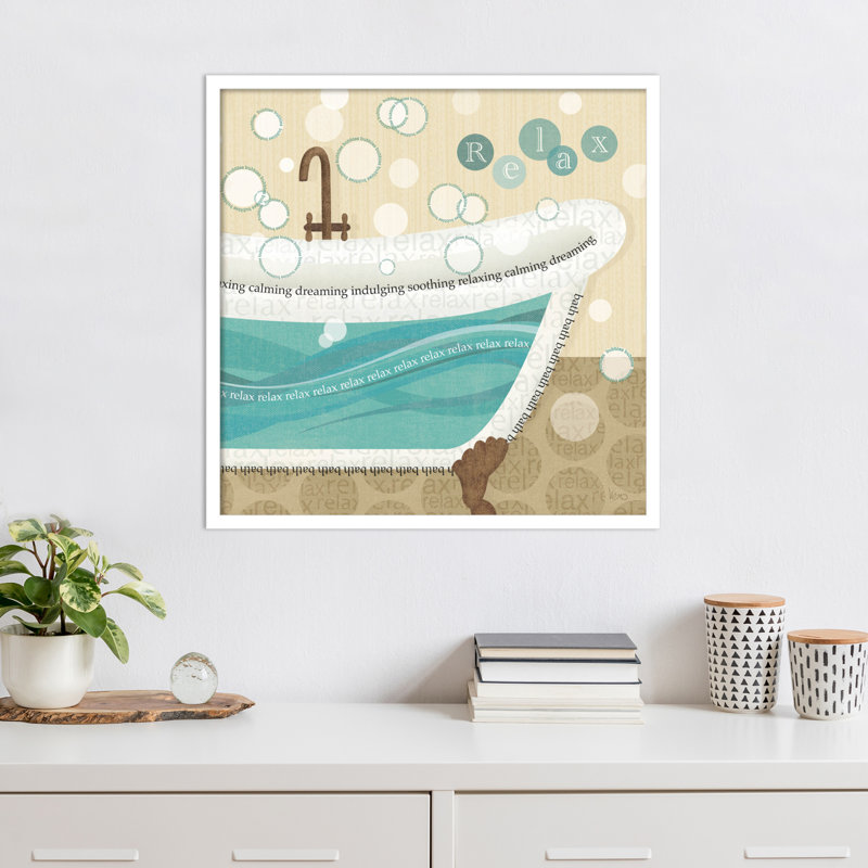 «Bathroom Bubbles II» par Véronique Charron, H 25 po x l 25 po
