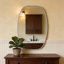 Miroir de salle de bain à DEL avec cadre en aluminium brossé et fonction mémoire