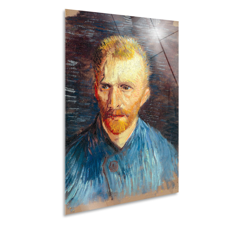Self-portrait 4 by Vincent Van Gogh - No Frame Painting on Glass, 95cm H x 65cm W