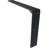 2 1/2"W x 18"D x 12"H Countertop Support Steel Heavy Duty Bracket w/ Gusset, Powder Coated Black-785416815