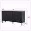 Cabine de rangement moderne en bois noir-898164349