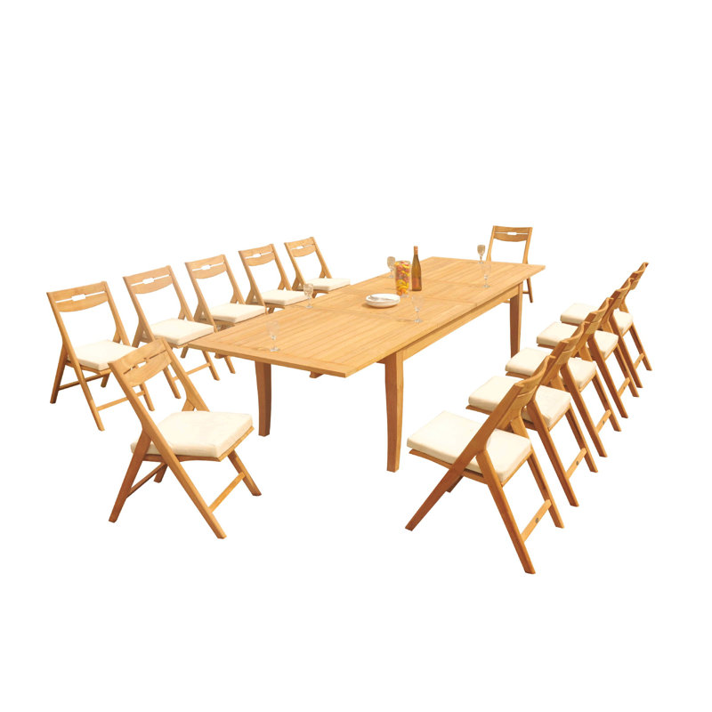 Ensemble de salle à manger rectangulaire pour 12 personnes 125 po Emmetsburg