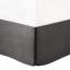 Literie de luxe gris - très grand lit 7 pièces