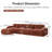 L-Shaped Soft Velvet Fabric-595898087-595898086