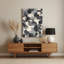 Art abstrait en métal gris, formes abstraites 2-297434590