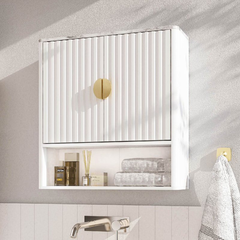 23"W 24"H Wall Bathroom Cabinet, White