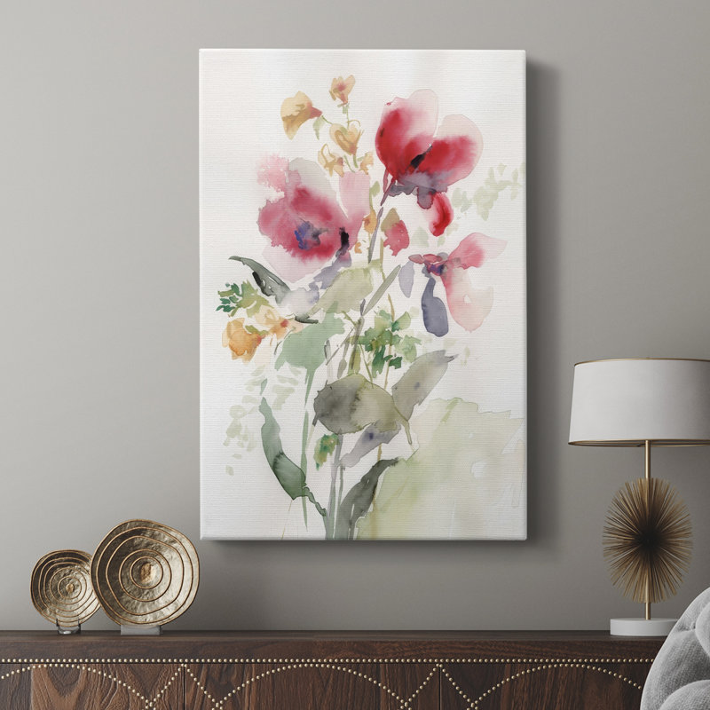 Rose Madder Botanical I - galerie sur mesure