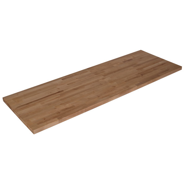 3 ft. L x 36 in. D x 1.75 in. T Finished Maple Solid Wood Butcher Block  Countertop With Eased Edge