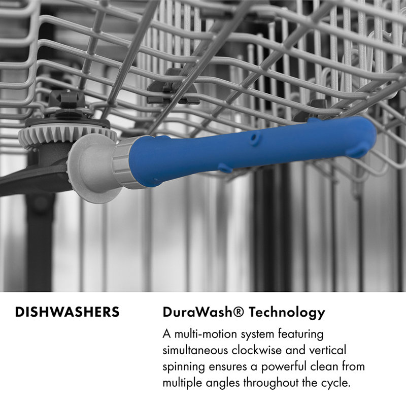 24" Monument Series 3rd Rack Top Touch Control Dishwasher with Stainless Steel Tub, Stainless Steel