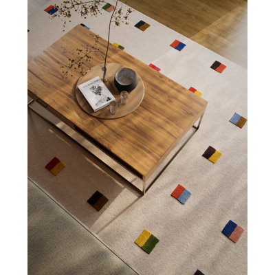 AllModern Form Hand Tufted Wool Geometric Multi Area Rug