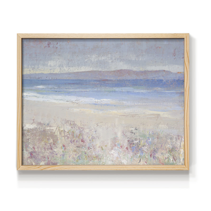 «Beach Textures I», reproduction encadrée, H 8 po x l 10 po, Naturel