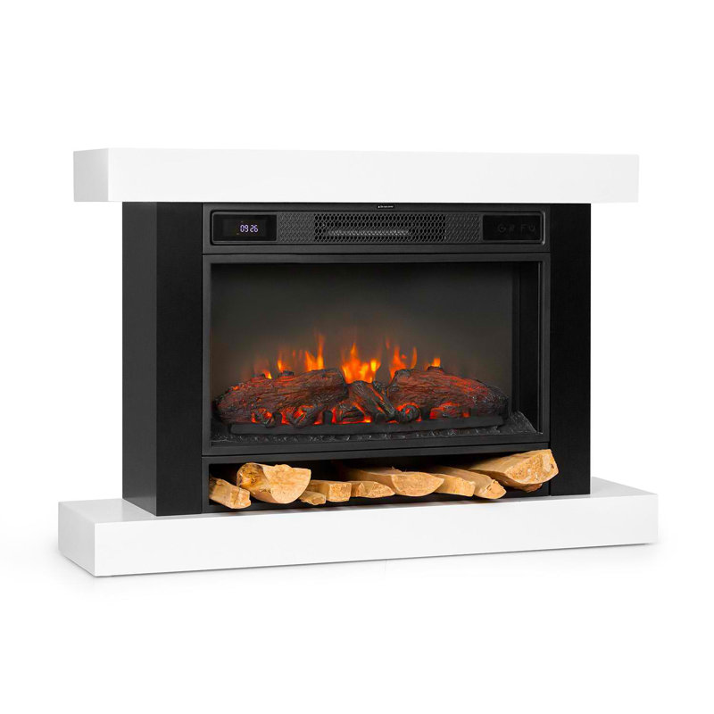 Vulsini Klarstein 100cm W Black Electric Fireplace with 1.9 BTU
