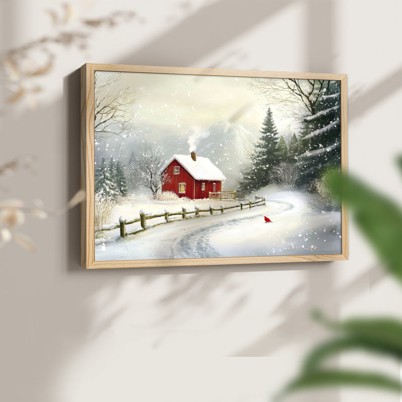 «Chirstmas Art» - DCCLII - Reproduction encadrée - Restickable, H 8 po x l 10 po, Naturel