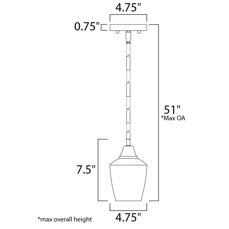 Roseta 1 - Light Single Pendant, Black/Satin Nickel