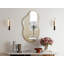 Asymmetrical Metal Framed Wall Accent Mirror-327276011-327276009