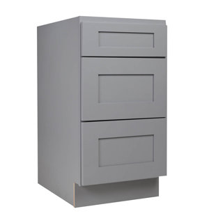 3 Drawers Ash Gray Bathroom Vanity Base Cabinet
