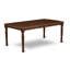 Cet ensemble de salle à manger 5 pièces comprend une table rectangulaire en bois avec un papillon et 4 chaises de salle à manger en acajou-1270227961-1313939292-1263928295