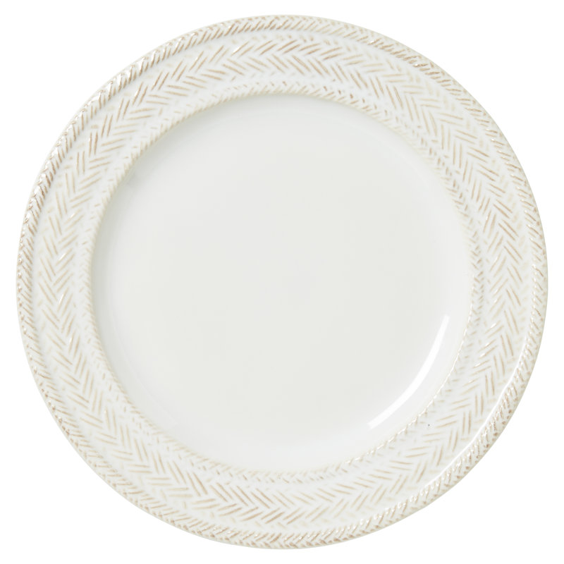 Le Panier Dessert/Salad Plate, Whitewash