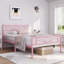 88.5cm Height Metal Bed Frame with Cloud-inspired Design Headboard-1728488638-1716333331