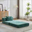 Canapé à compression, canapé-lit convertible au sol avec structure de forme fixe, canapé modulaire à une place sans os, aucun assemblage requis, tissu chenille, pour la chambre à coucher du salon-133491764-133491766
