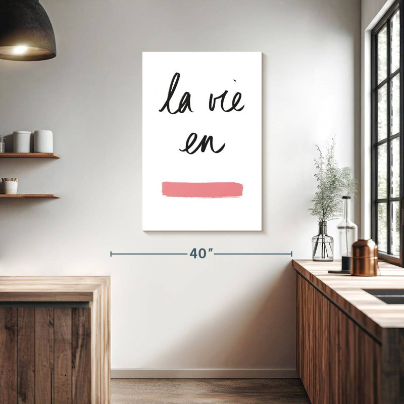 Tergel La Vie Pink, 39" H x 26" W