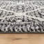 Tapis blanc à poils longs à motif géométrique - facile à nettoyer, facile à nettoyer-430285169